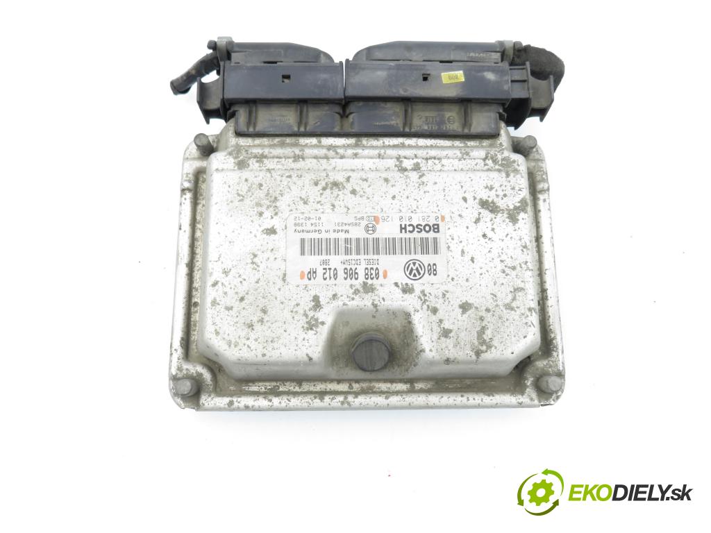 VW GOLF IV (1J1) HB 2001 81,00 1.9 TDI - ASV 1896,00 Riadiaca jednotka Motor 038906012AP ; 0281010126