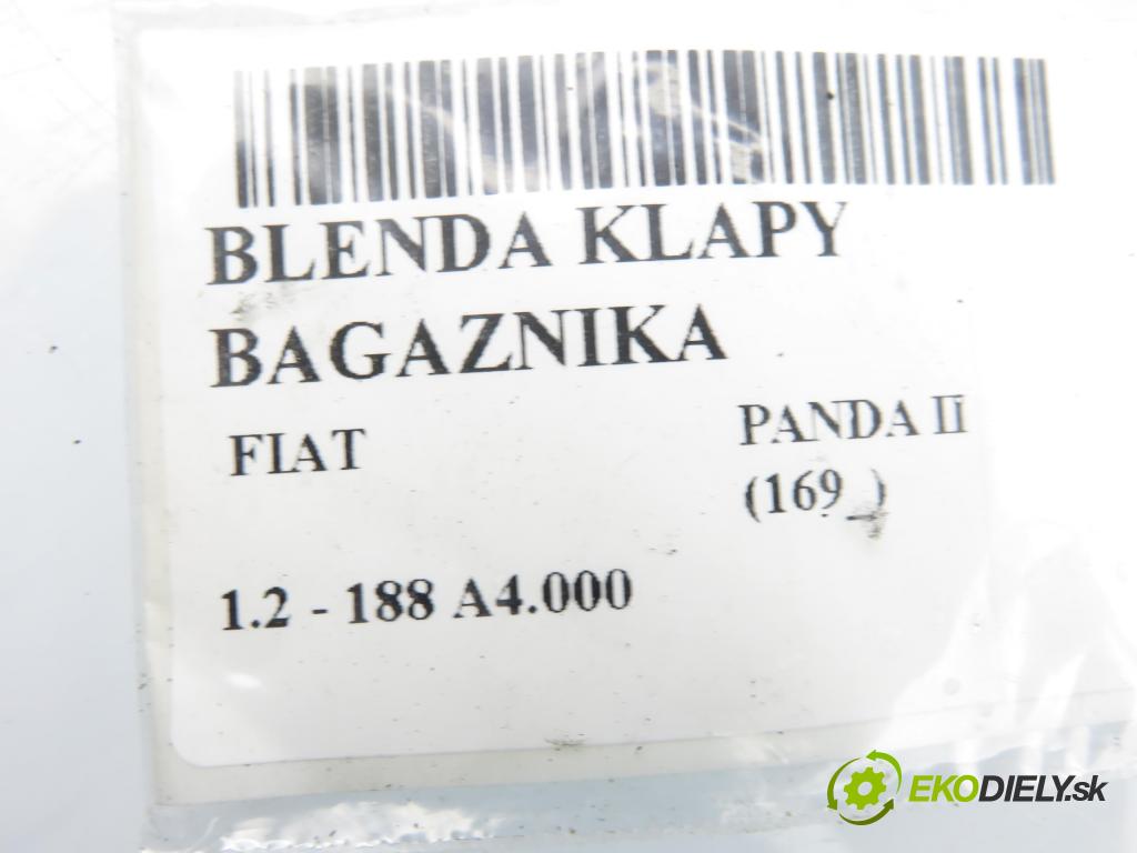 FIAT PANDA (169_) HB 2003 44,00 1.2 - 188 A4.000 1242,00 Zadné čelo dverí kufor