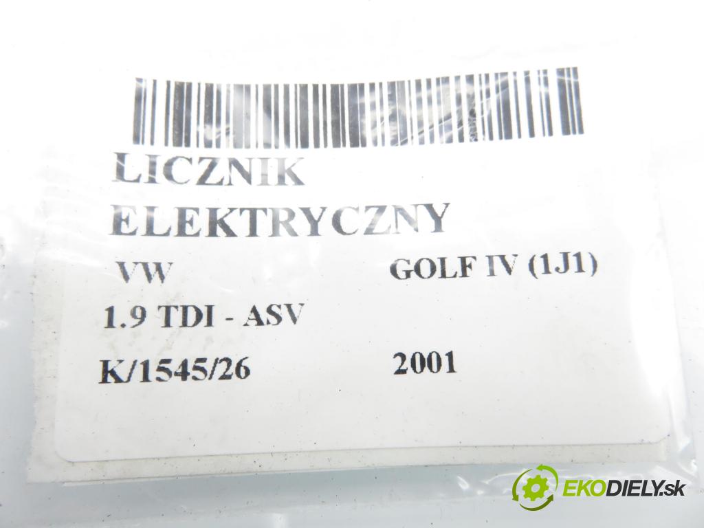 VW GOLF IV (1J1) HB 2001 81,00 1.9 TDI 110 - ASV 1896,00 Prístrojovka elektrický 1J0920805E ; 0263628002