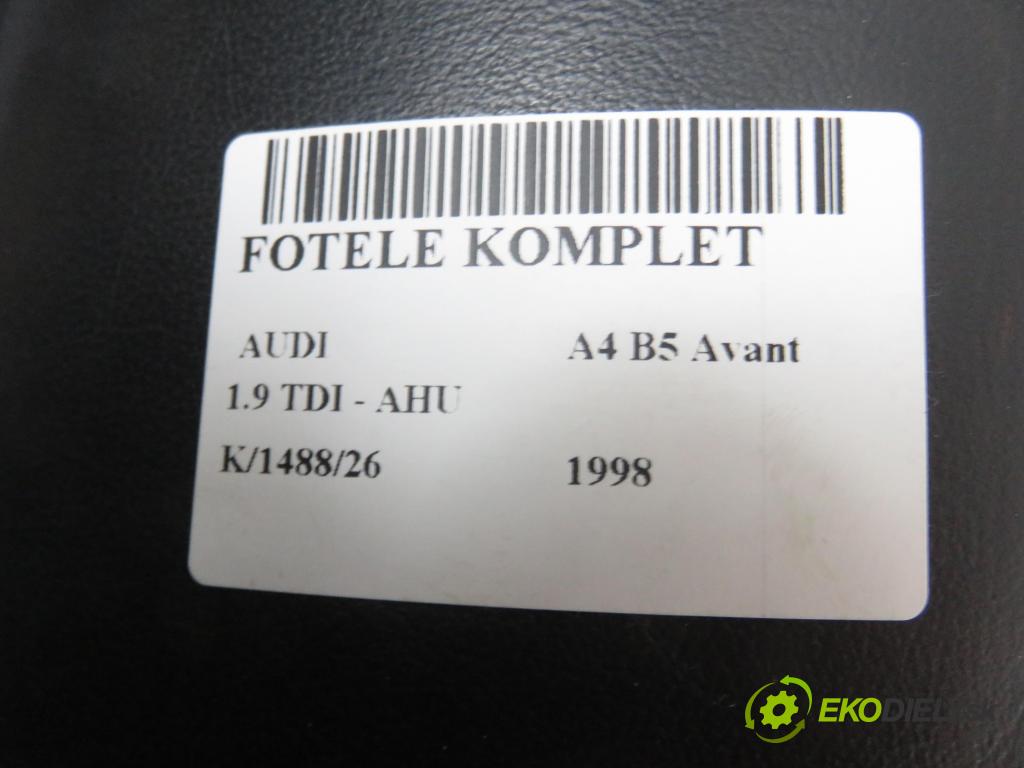 AUDI A4 Avant (8D5, B5) KOMBI 1998 66,00 1.9 TDI - AHU 1896,00 sedadla sedačky 