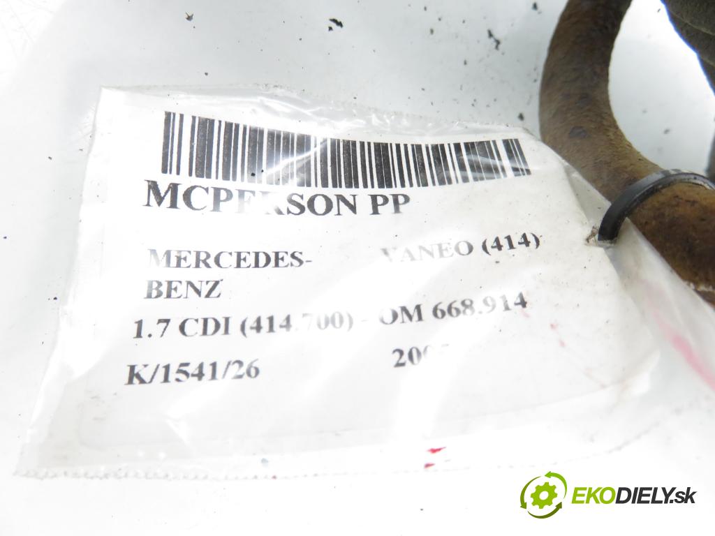 MERCEDES-BENZ VANEO (414) MINIVAN 2005 67,00 1.7 CDI (414.700) - OM 668.914 1689,00 MCPERSON PP