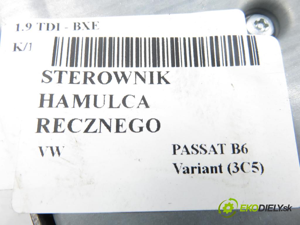 VW PASSAT B6 Variant (3C5) KOMBI 2007 77,00 1.9 TDI - BXE 1896,00 Riadiaca jednotka brzdy MANUÁLNY: 3C0907801E ; 16421001A