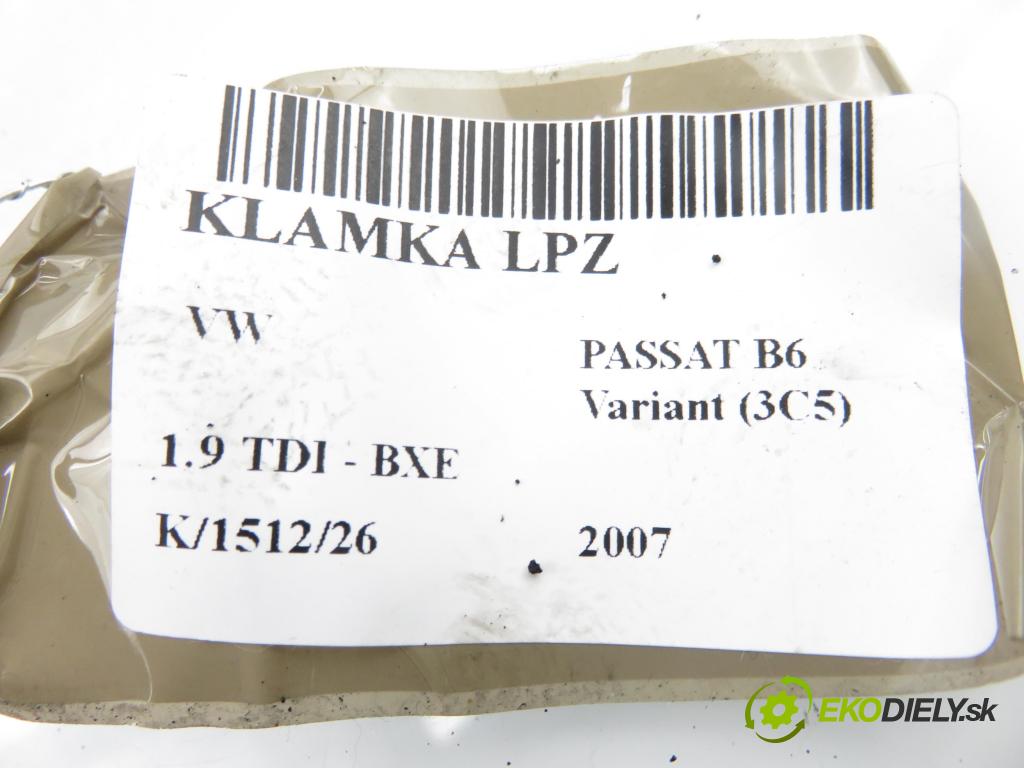 VW PASSAT B6 Variant (3C5) KOMBI 2007 77,00 1.9 TDI - BXE 1896,00 klika LPZ