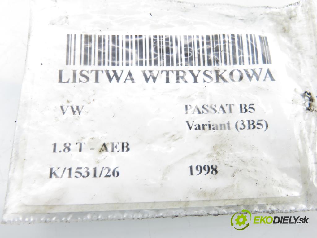 VW PASSAT B5 Variant (3B5) KOMBI 1998 110,00 1.8 T - AEB 1781,00 Lišta vstrekovacia 0280150447 ; 058133551 ; 068133681 (Vstrekovacia lišta)