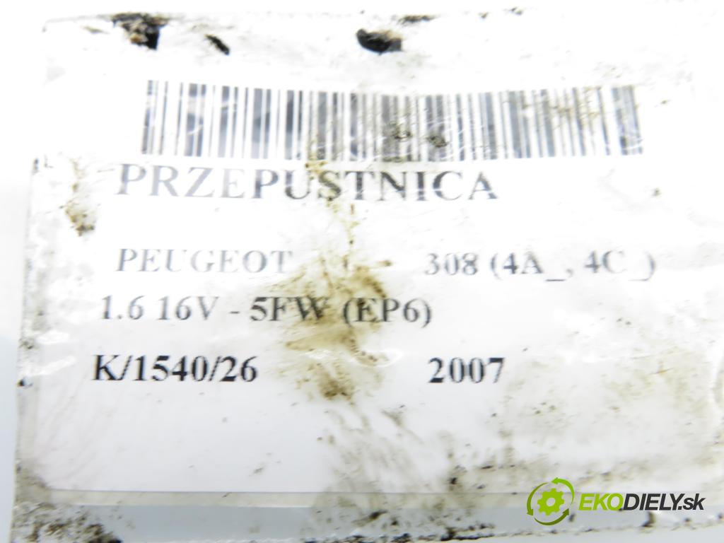 PEUGEOT 308 (4A_, 4C_) HB 2007 88,00 1.6 16V - 5FW (EP6) 1598,00 Škrtiaca klapka V757437980 ; A2C53252208 (Škrtiaca klapka)