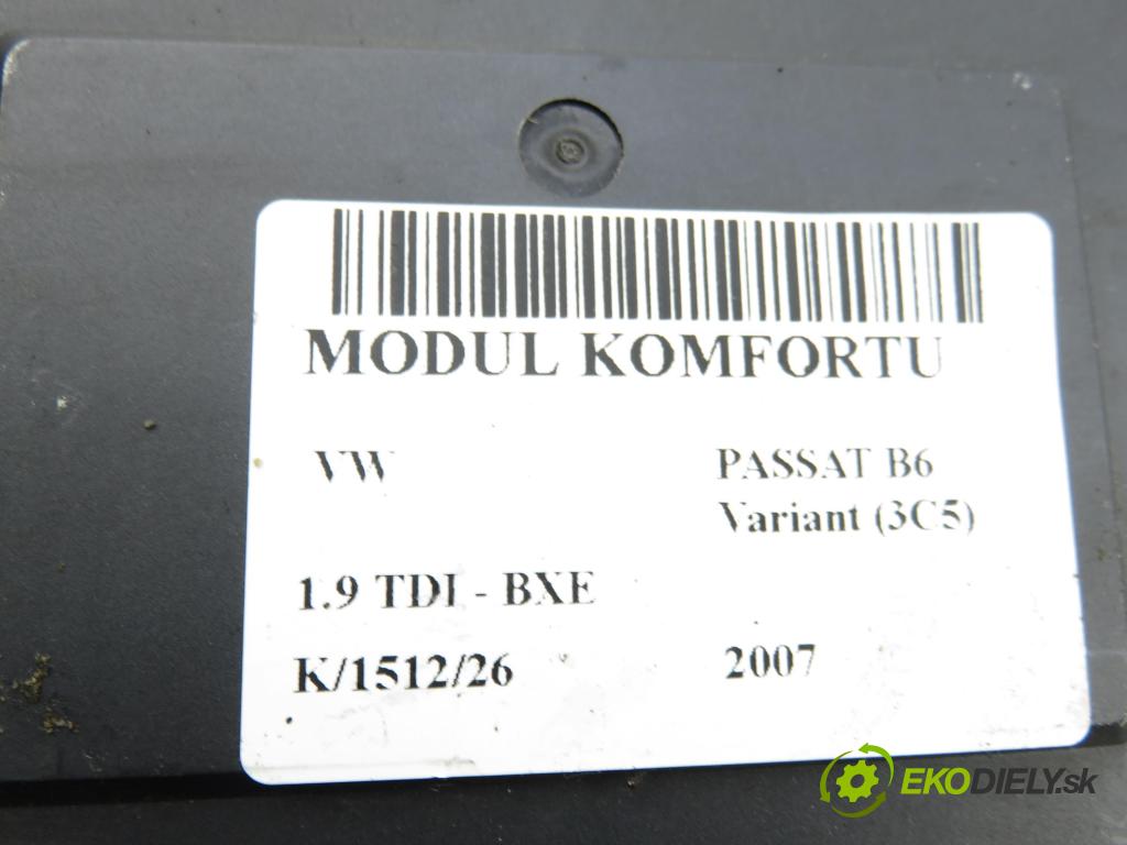 VW PASSAT B6 Variant (3C5) KOMBI 2007 77,00 1.9 TDI - BXE 1896,00 MODUL BORDNETZ 3C0937049AE ; F005V00631