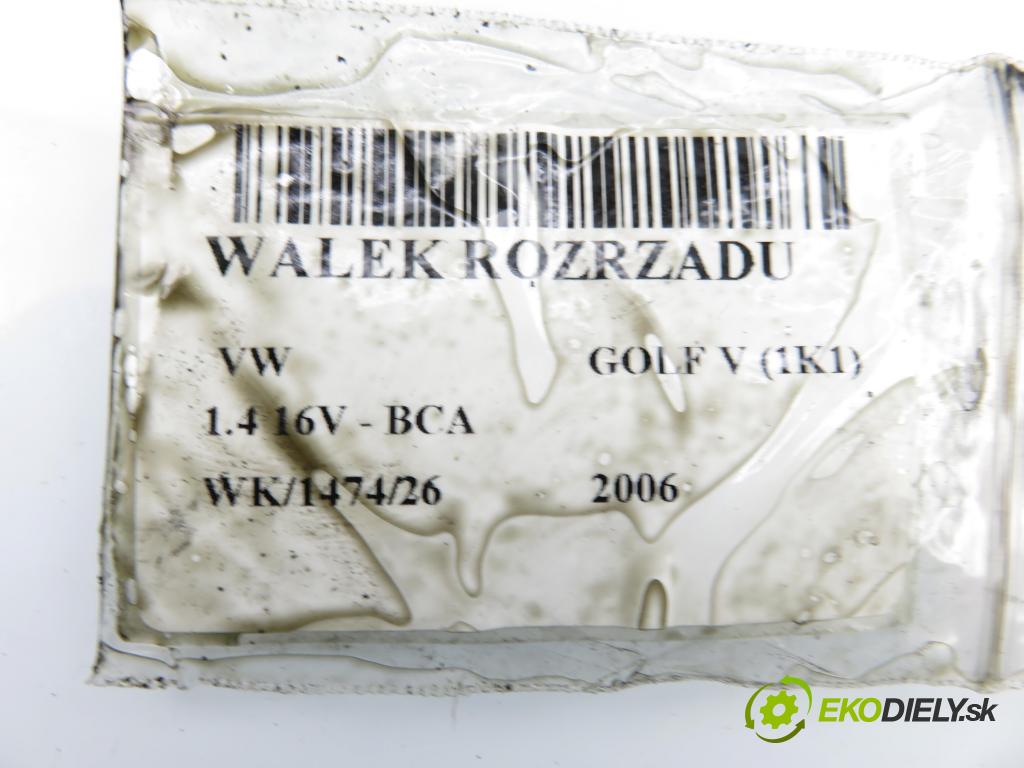 VW GOLF V (1K1) HB 2006 55,00 1.4 16V - BCA 1390,00 VÁLEČEK VAČKOVÁ HŘÍDEL: 03C103475AL ; 03CBC ; 03CBD