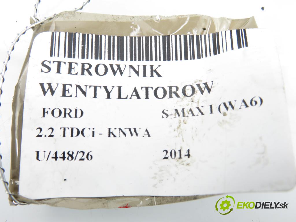 FORD S-MAX (WA6) MINIVAN 2014 147,00 2.2 TDCi - KNWA 2179,00 řídící jednotka VENTILÁTORY 940004107