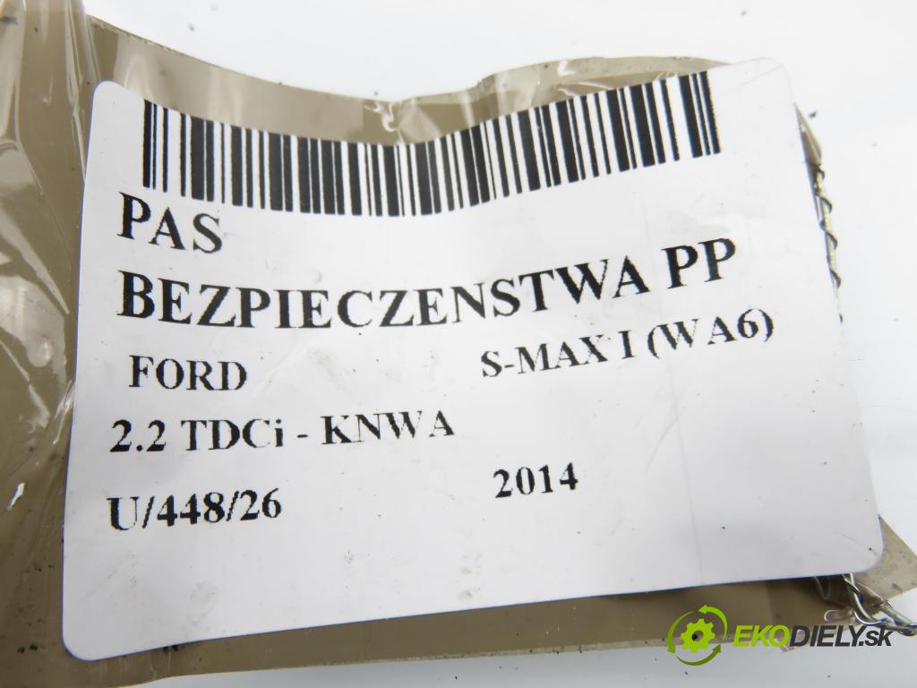 FORD S-MAX (WA6) MINIVAN 2014 147,00 2.2 TDCi - KNWA 2179,00 Držiak bezpečnostný PP 9G9N61294ACW
