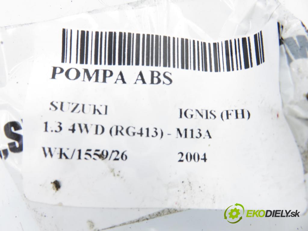 SUZUKI IGNIS (FH) HB 2001 61,00 1.3 4WD (RG413) - M13A 1328,00 Pumpa ABS AC045001834 (Pumpa ABS)
