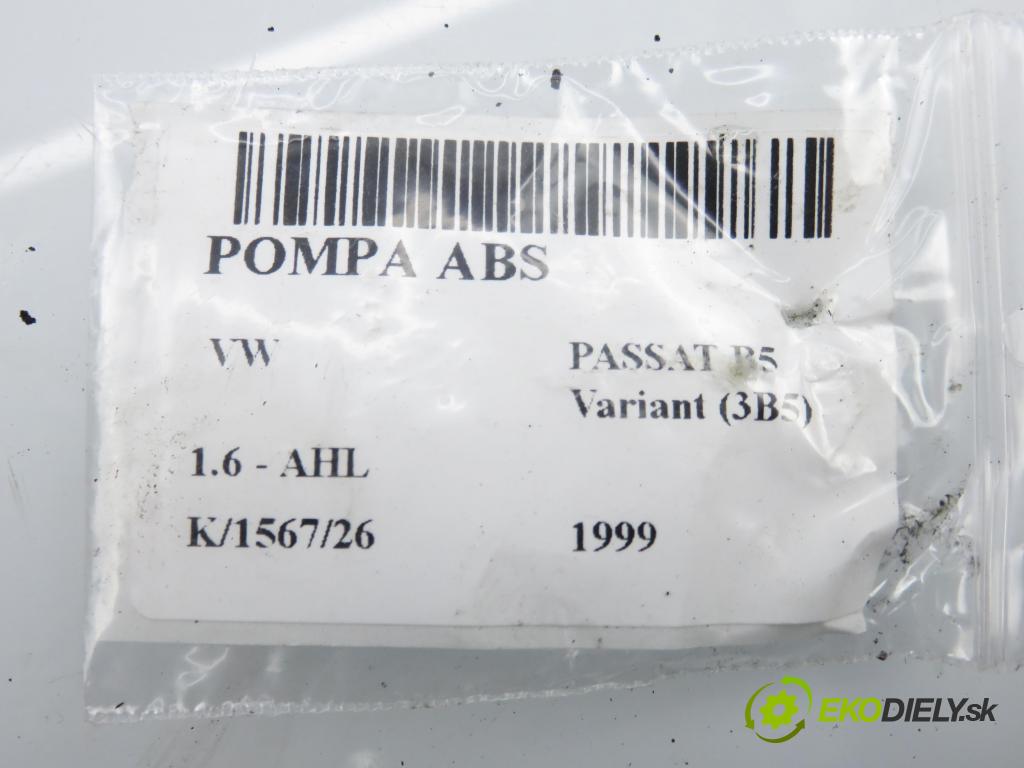 VW PASSAT B5 Variant (3B5) KOMBI 1999 74,00 1.6 - AHL 1595,00 Pumpa ABS 0273004281 (Pumpa ABS)
