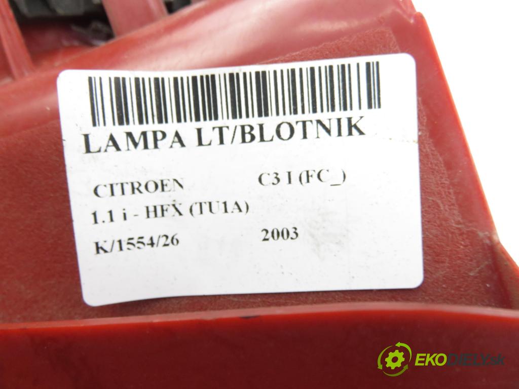 CITROEN C3 I (FC_) HB 2003 44,00 1.1 i - HFX (TU1A) 1124,00 Svetlo ľavé zadné