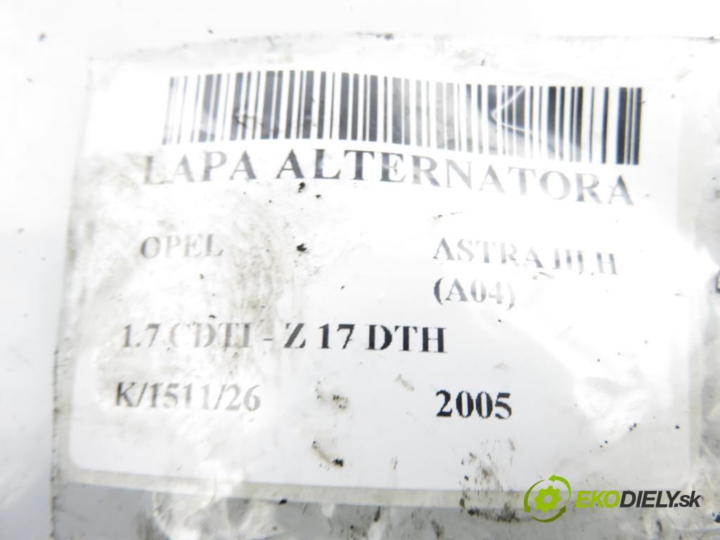 OPEL ASTRA H (A04) HB 2005 74,00 1.7 CDTI 100 - Z 17 DTH 1686,00 Uchytenie alternátora 897264512 ; 897264513