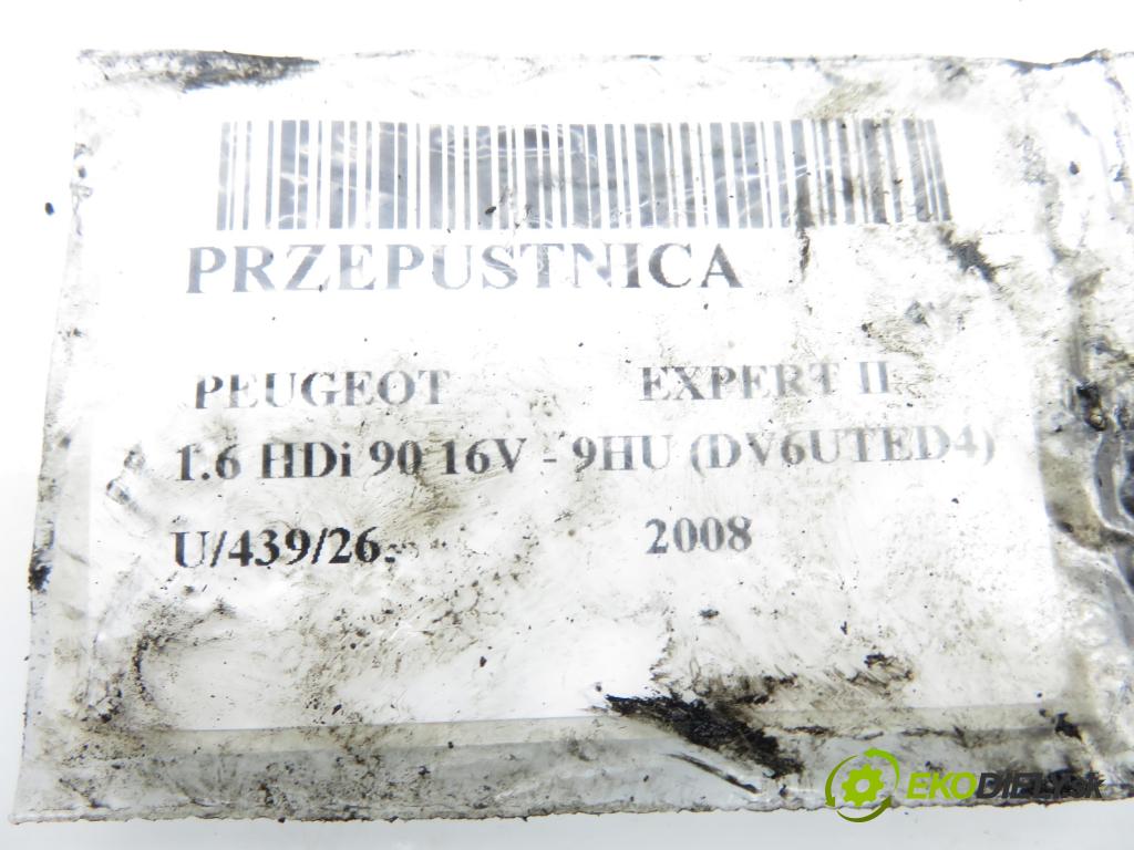 PEUGEOT EXPERT Skrzynia (VF3A_, VF3U_, VF3X_) FURGON 2008 66,00 1.6 HDi 90 16V - 9HU (DV6UTED4) 1560,00 Škrtiaca klapka 25365223 ; 25365222 (Škrtiaca klapka)