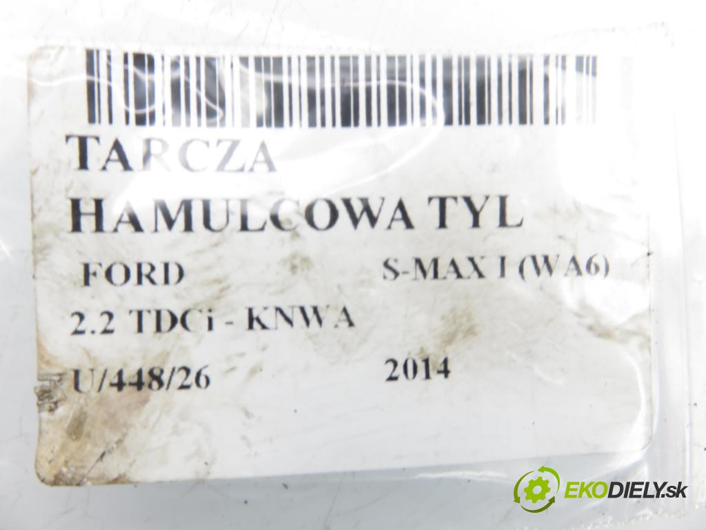 FORD S-MAX (WA6) MINIVAN 2014 147,00 2.2 TDCi - KNWA 2179,00 Lamela kotúč brzdová zadné