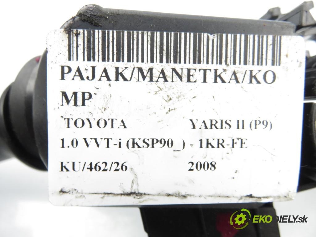 TOYOTA YARIS (_P9_) HB 2008 51,00 1.0 VVT-i (KSP90_) - 1KR-FE 998,00 páčka/prepínač 0D09017F143