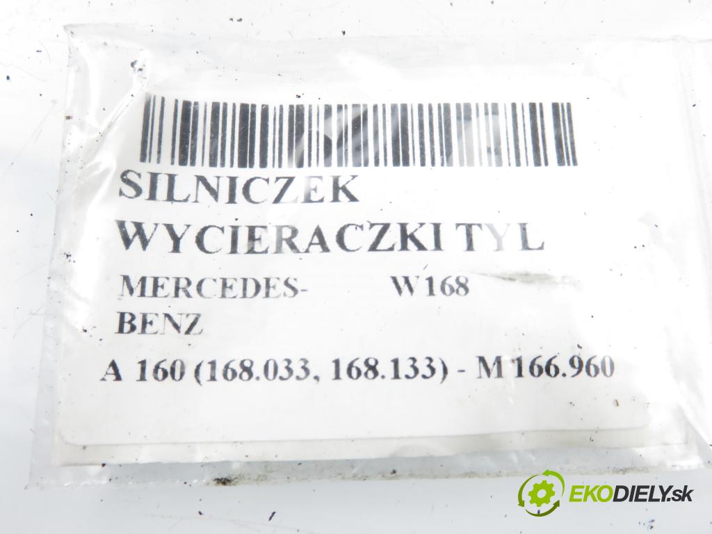 MERCEDES-BENZ KLASA A (W168) HB 2001 75,00 1.6 102 A 160 M 166.960 1598,00 Motorček stierače zadné 1688200442 ; 404292