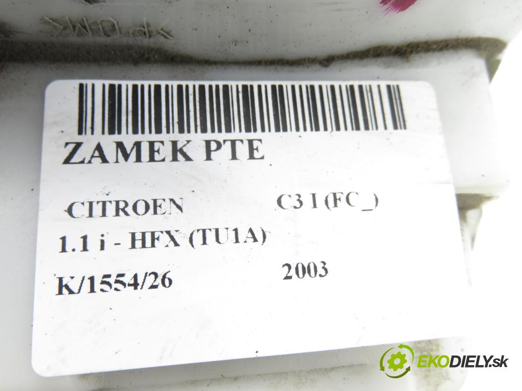 CITROEN C3 I (FC_) HB 2003 44,00 1.1 i - HFX (TU1A) 1124,00 zámok PTE 46977980