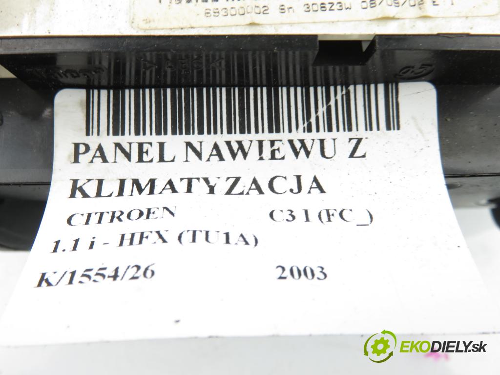 CITROEN C3 I (FC_) HB 2003 44,00 1.1 i - HFX (TU1A) 1124,00 Panel topení KLIMATIZACE: F664479W