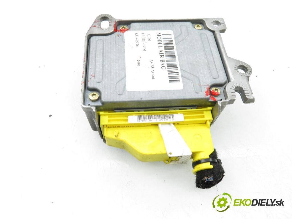 AUDI A4 Avant (8D5, B5) KOMBI 2001 85,00 1.9 TDI - AJM 1896,00 MODUL air BAG 8D0959655F ; 0283001270