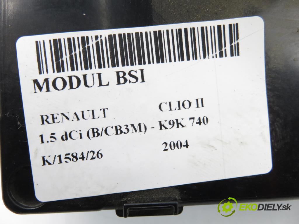 RENAULT CLIO II (BB_, CB_) HB 2004 47,00 1.5 dCi (B/CB3M) - K9K 740 1461,00 MODUL BSI P8200065817A