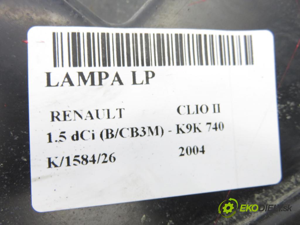RENAULT CLIO II (BB_, CB_) HB 2004 47,00 1.5 dCi (B/CB3M) - K9K 740 1461,00 Svetlo LP