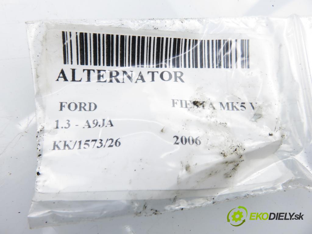 FORD FIESTA V (JH_, JD_) HB 2006 51,00 1.3 - A9JA 1299,00 Alternátor 2S6TFA (Alternátor)