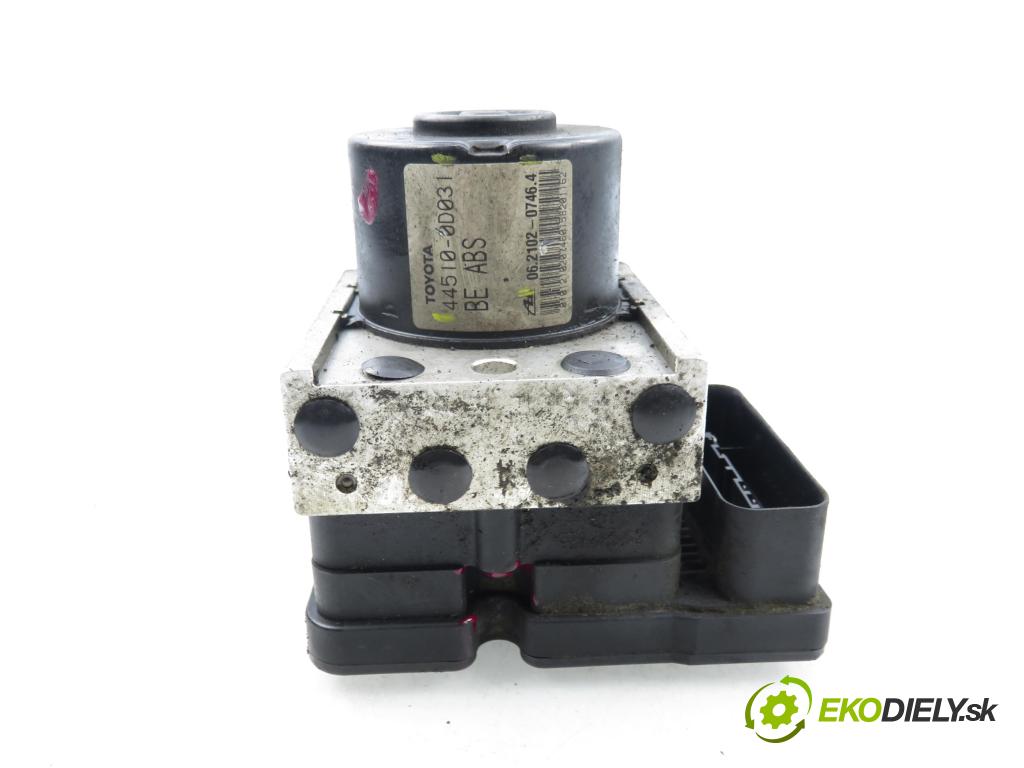 TOYOTA YARIS (_P9_) HB 2008 51,00 1.0 VVT-i (KSP90_) - 1KR-FE 998,00 Pumpa ABS 895410D040 ; 06210907463 ; 06210207464 (Pumpa ABS)
