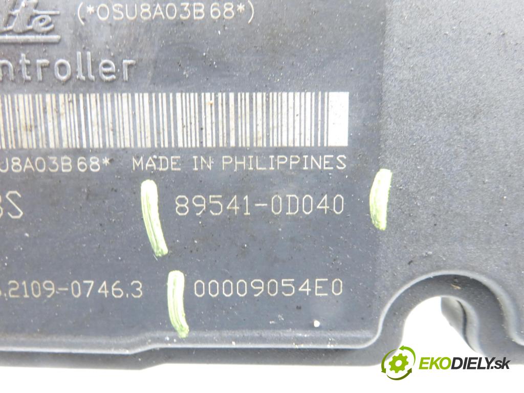 TOYOTA YARIS (_P9_) HB 2008 51,00 1.0 VVT-i (KSP90_) - 1KR-FE 998,00 Pumpa ABS 895410D040 ; 06210907463 ; 06210207464 (Pumpa ABS)