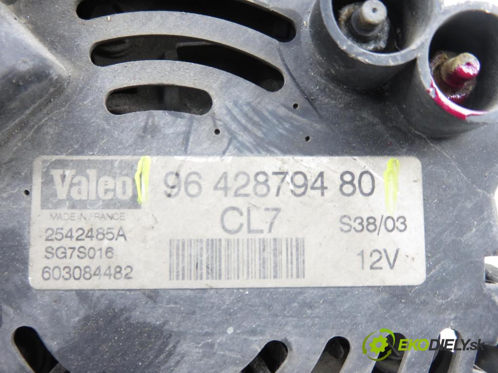 CITROEN C3 I (FC_) HB 2003 44,00 1.1 i - HFX (TU1A) 1124,00 Alternátor 9642879480 (Alternátor)