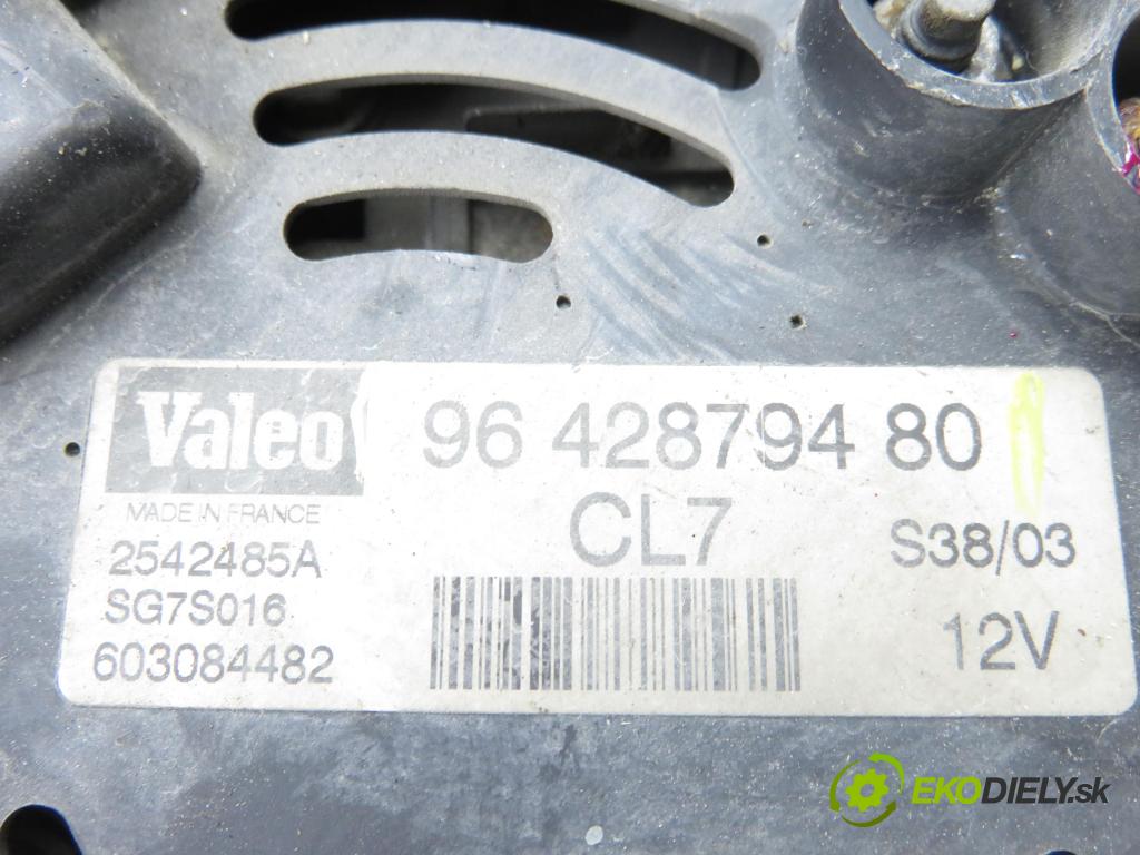 CITROEN C3 I (FC_) HB 2003 44,00 1.1 i - HFX (TU1A) 1124,00 Alternátor 9642879480 (Alternátor)