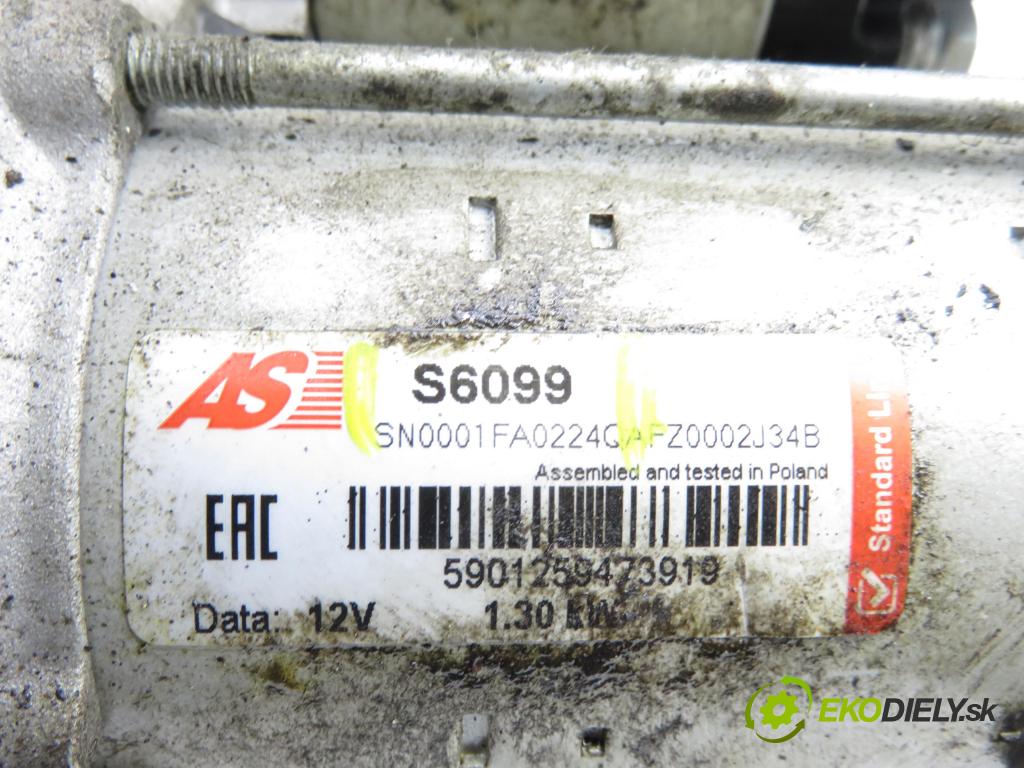 TOYOTA YARIS (_P9_) HB 2008 51,00 1.0 VVT-i (KSP90_) - 1KR-FE 998,00 Štartér S6099 (Štartér)