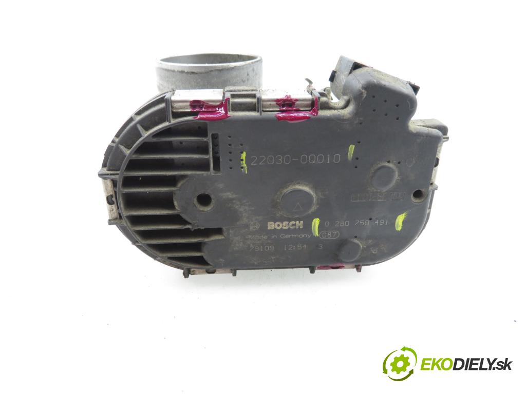 TOYOTA YARIS (_P9_) HB 2008 51,00 1.0 VVT-i (KSP90_) - 1KR-FE 998,00 Škrtiaca klapka 220300Q010 ; 0280750491 (Škrtiaca klapka)