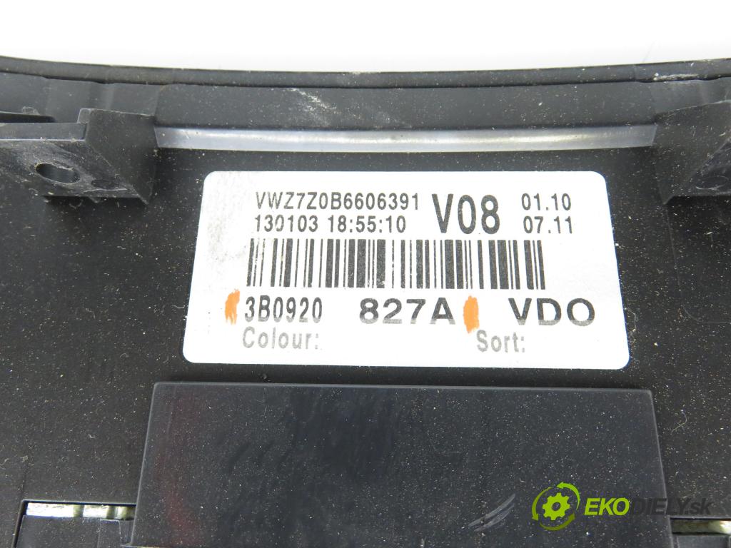 VW PASSAT B5.5 Variant (3B6) KOMBI 2001 96,00 1.9 TDI - AWX 1896,00 Prístrojovka elektrický 3B0920827A