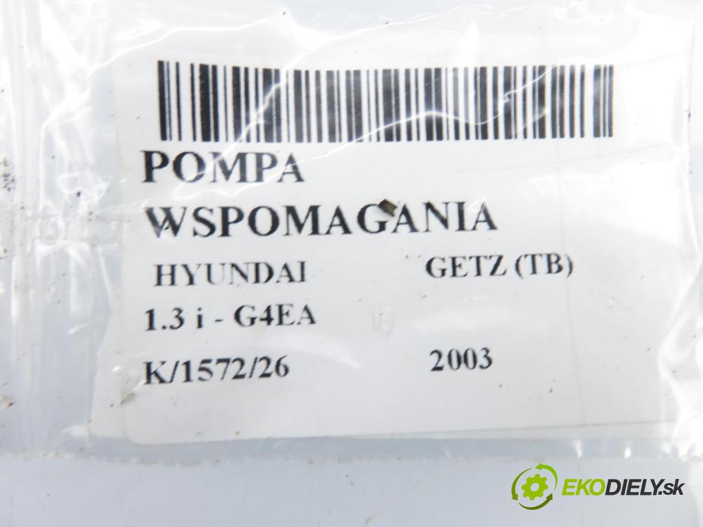 HYUNDAI GETZ (TB) HB 2003 60,00 1.3 i - G4EA 1341,00 Pumpa servočerpadlo  (Servočerpadlo)