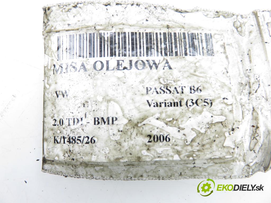 VW PASSAT B6 Variant (3C5) KOMBI 2006 103,00 2.0 TDI PD 8V 140 - BMP 1968,00 Vaňa olejová 038103603AG (Olejová vaňa)