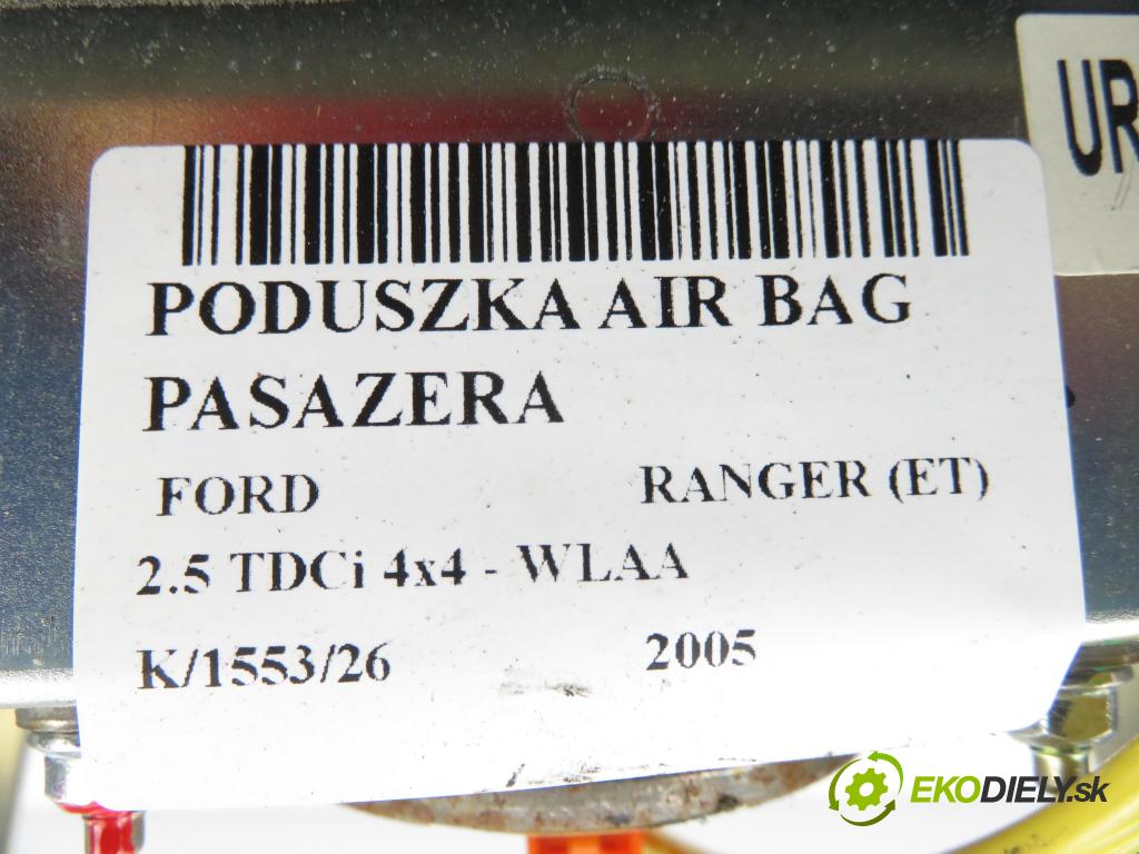 FORD RANGER (ET) PICK-UP 2005 105,00 2.5 TDCi 4x4 - WLAA 2499,00 AirBag air BAG CESTUJÍCÍ: