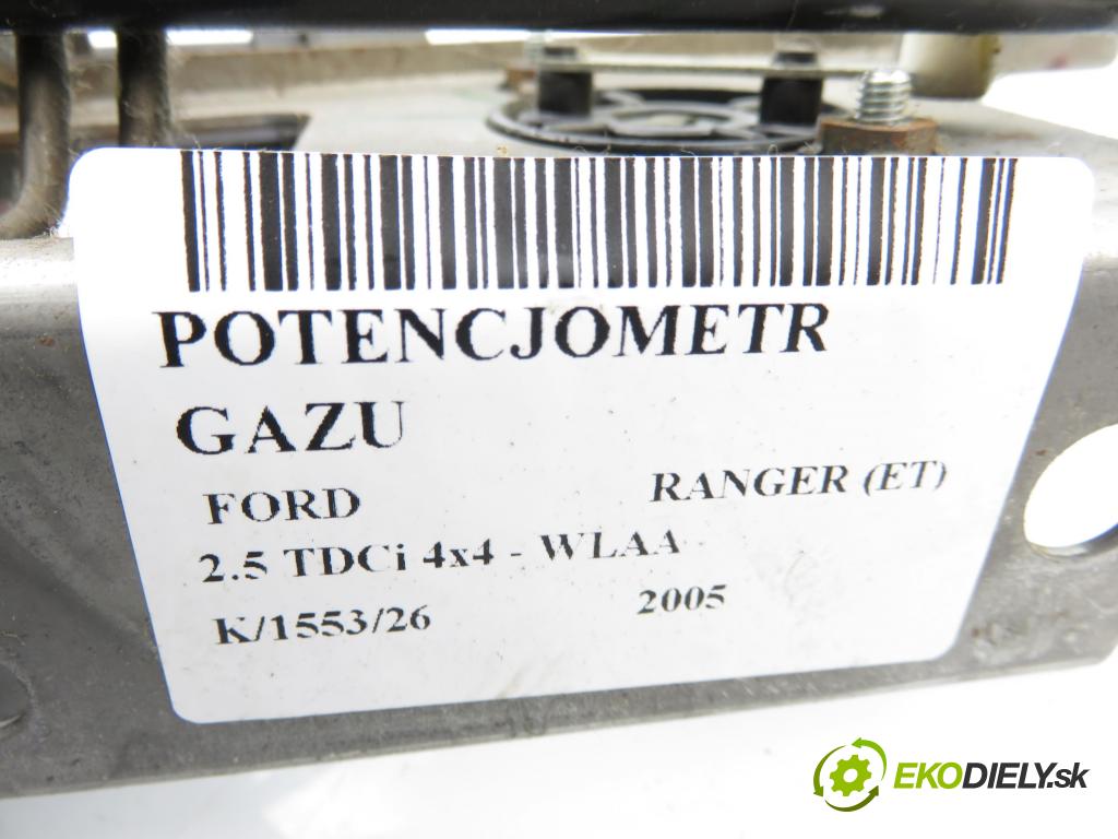 FORD RANGER (ET) PICK-UP 2005 105,00 2.5 TDCi 4x4 - WLAA 2499,00 Potenciometer plynu CB0541AC0 (Potenciometer plynového pedálu)