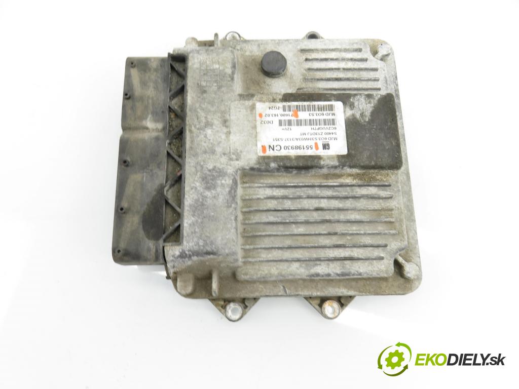 OPEL CORSA D (S07) HB 2007 55,00 1.3 CDTI - Z 13 DTJ 1248,00 Riadiaca jednotka Motor 55198930CN ; 7160016302