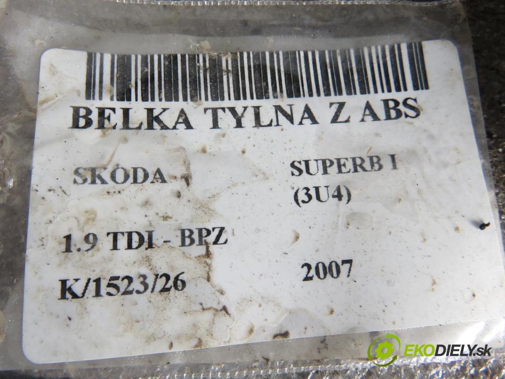 SKODA SUPERB I (3U4) SEDAN 2007 85,00 1.9 TDI - BPZ 1896,00 Výstuha zadná ABS