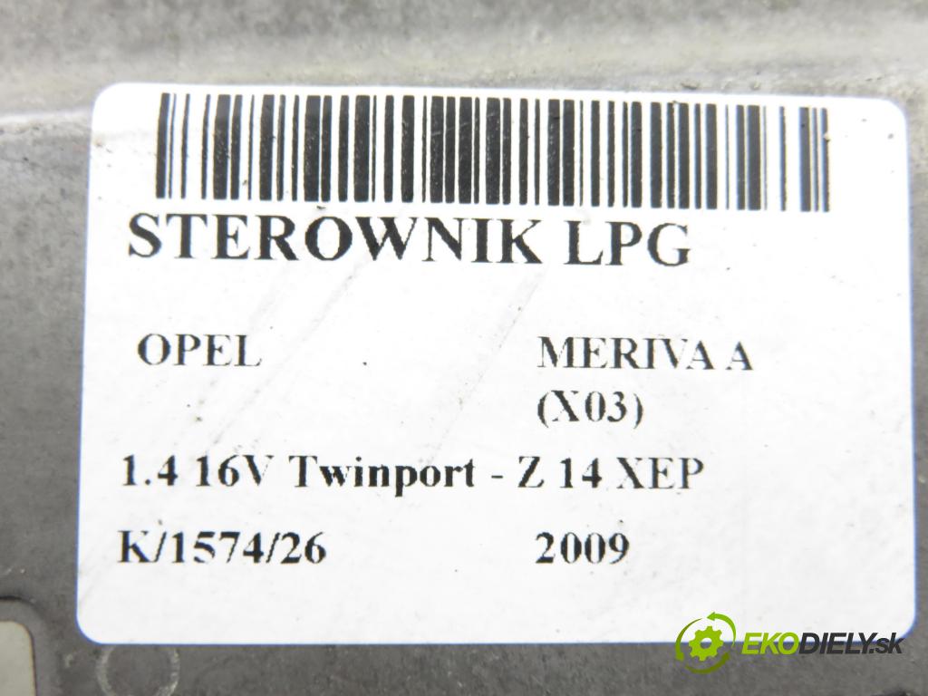 OPEL MERIVA A nadwozie wielkoprzestrzenne (MPV) (X03) MINIVAN 2009 66,00 1.4 16V Twinport - Z 14 XEP 1364,00 řídící jednotka LPG 616647000 ; 67R016002