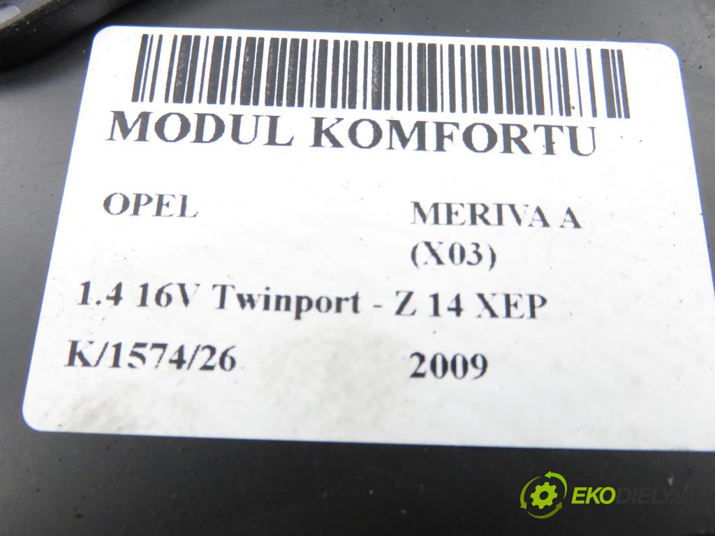 OPEL MERIVA A nadwozie wielkoprzestrzenne (MPV) (X03) MINIVAN 2009 66,00 1.4 16V Twinport - Z 14 XEP 1364,00 MODUL komfortu 13247085BB ; 5WK48664G