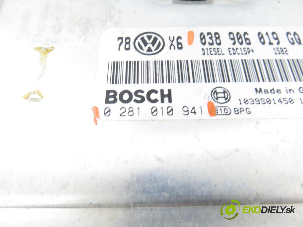 VW PASSAT B5.5 Variant (3B6) KOMBI 2003 96,00 1.9 TDI PD 130 - AVF 1896,00 Riadiaca jednotka Motor 0281010941 ; 038906019GQ