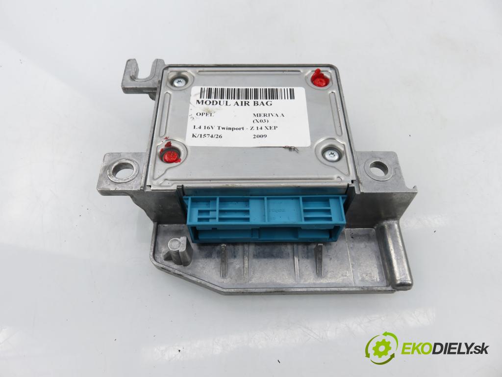 OPEL MERIVA A nadwozie wielkoprzestrzenne (MPV) (X03) MINIVAN 2009 66,00 1.4 16V Twinport - Z 14 XEP 1364,00 MODUL air BAG 13259917DE