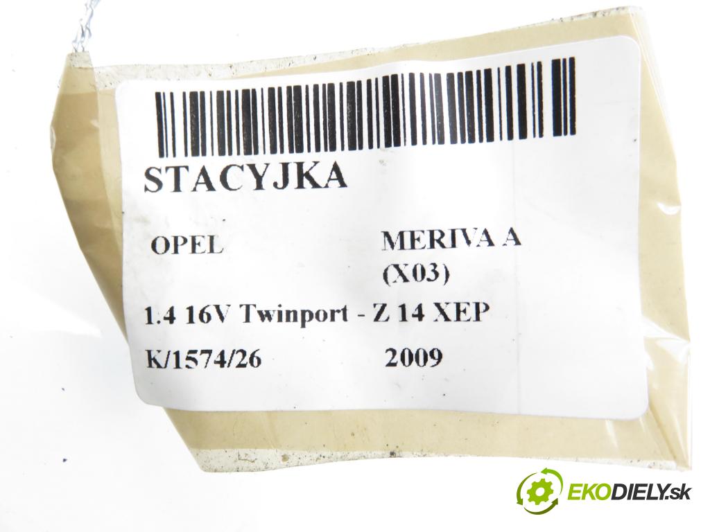 OPEL MERIVA A nadwozie wielkoprzestrzenne (MPV) (X03) MINIVAN 2009 66,00 1.4 16V Twinport - Z 14 XEP 1364,00 spinačka 90589313 ; 90589389 ; 24413106 (Spínacia skrinka)
