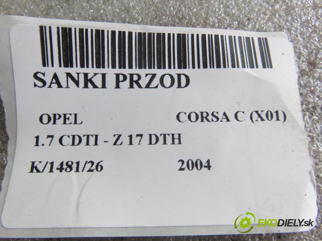 OPEL CORSA C (X01) HB 2004 74,00 1.7 CDTI - Z 17 DTH 1686,00 PŘEDNÍ: