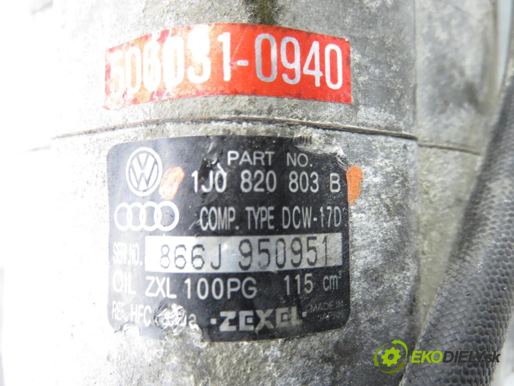 AUDI A3 (8L1) HB 2001 110,00 1.8 T - AGU 1781,00 KOMPRESOR: klimatizácie 1J0820803B (Kompresor klimatizácie)
