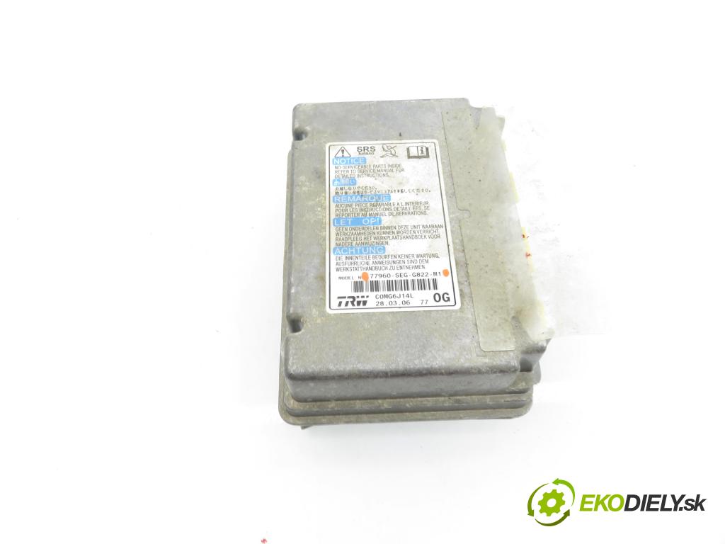 HONDA ACCORD VII Tourer (CM, CN) KOMBI 2006 103,00 2.2 i-CTDi (CN2) - N22A1 2204,00 MODUL air BAG 77960SEGG822M1