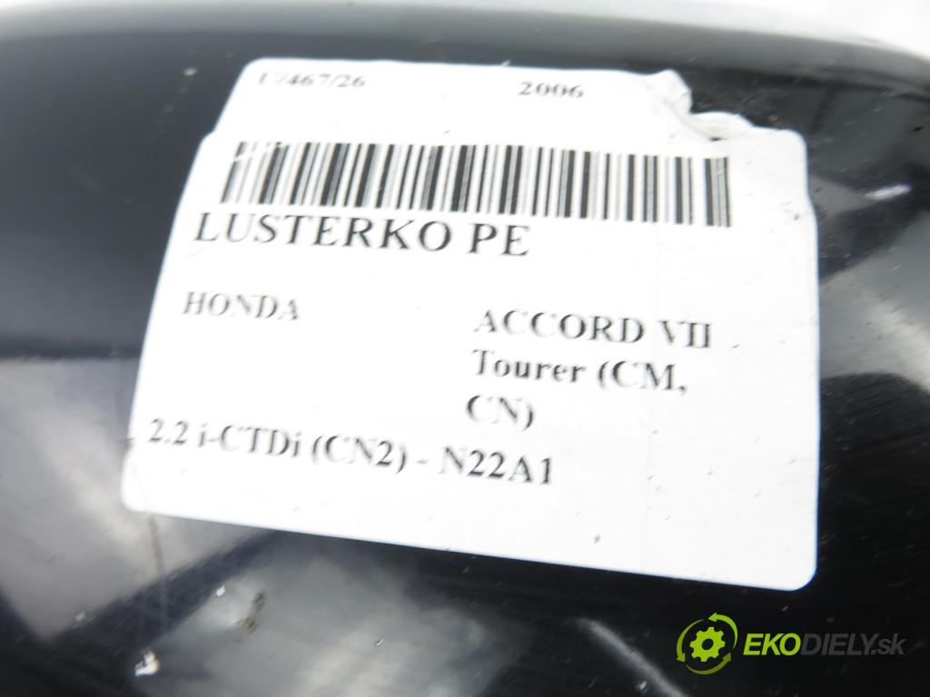 HONDA ACCORD VII Tourer (CM, CN) KOMBI 2006 103,00 2.2 i-CTDi (CN2) - N22A1 2204,00 Spätné zrkadlo