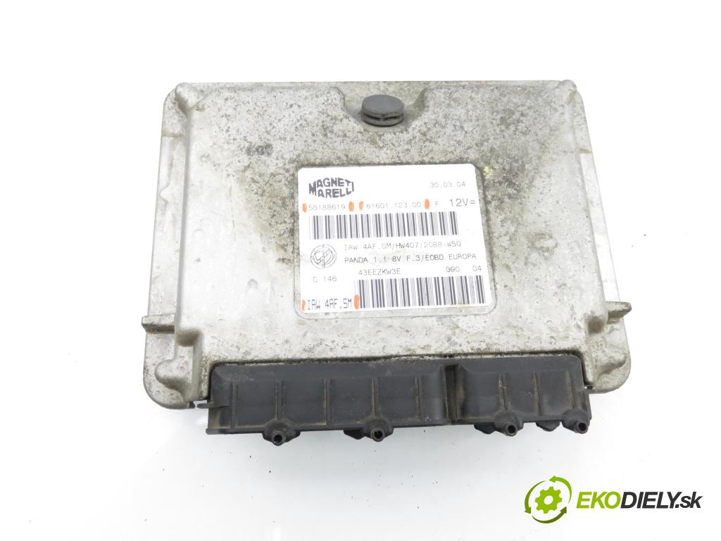 FIAT PANDA (169_) HB 2004 40,00 1.1 - 187 A1.000 1108,00 Riadiaca jednotka Motor 55188619 ; IAW4AFSM ; 6160112300